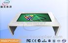 Coffee Shop White Infrared Interactive Multi Touch Table 46" Built in PC High Resolution