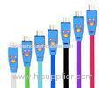 Smiling Face Micro USB Data Cable Sync and charge Parts For Mobile Phone
