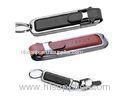 4GB , 8GB Red / Pink OEM Leather USB Flash Drive With Magnetic Button
