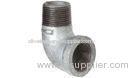 DIN2905 EN10242 Malleable Iron Fittings , Galvanized 90 Degree Straight Elbow