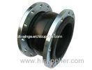 Single Sphere Flanged Flexible Rubber Joints Galvanized For Marine , Rubber Expansion Bellows