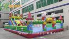 Giant Commercial Happy Island Inflatable Fun City For Backyard Bounce
