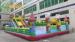 Giant Commercial Happy Island Inflatable Fun City For Backyard Bounce