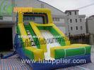 PVC Tarpaulin Outdoor Inflatable Water Slide With A Pool For Children
