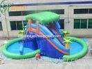 OEM Big Funny Outdoor Inflatable Pool Water Slide With CE / UL Blower