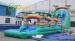 Huge Double & Triple Stitches Outdoor Inflatable Long Water Slide With Bouncy Pool