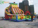 Hire Amusement Park Inflatable Bouncy Slide With PVC Tarpaulin 0.55mm