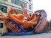 Giant Octopus PVC Commercial Inflatable Slide With Double Lane