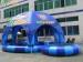 Amusement Park Inflatable Water Pool With a Tent Cover , Family Size Inflatable Pools