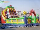 Giant Outdoor Kids Inflatable Bouncy Castles Slide With EN14960