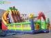 Giant Outdoor Kids Inflatable Bouncy Castles Slide With EN14960