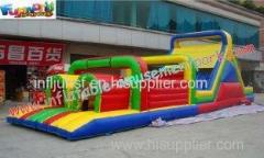 Professional Kids Cool 0.55mm PVC tarpaulin Inflatables Obstacle Course Rentals