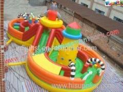 Durable Commercial Grade fire retardant PVC Tarpaulin Inflatable Amusement Park Play Toy