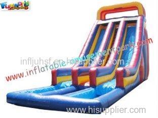 Custom SUMMER Amusement Park Outdoor Adult Water Inflatable Slide 14L x 5.5W x 7H Meter