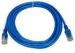 indoor installation Cat5e UTP 26AWG Network Patch Cord with PVC Jacket , Blue