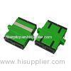 Green Singlemode SC APC fiber optic cable adapter for LAN , Low Insertion Loss
