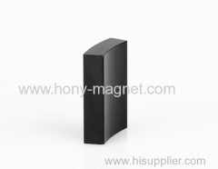 Arc shape bonded neodymium magnet