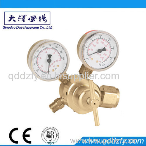 Full brass oxygen gas pressure regulator