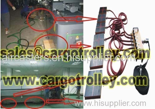 Air casters machine handling equipment