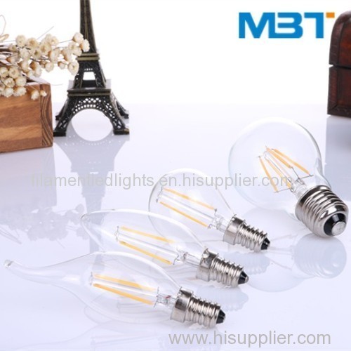 Led filament tail bulbs