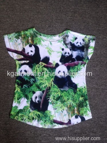 Ladies Knitted all over print T Shirt