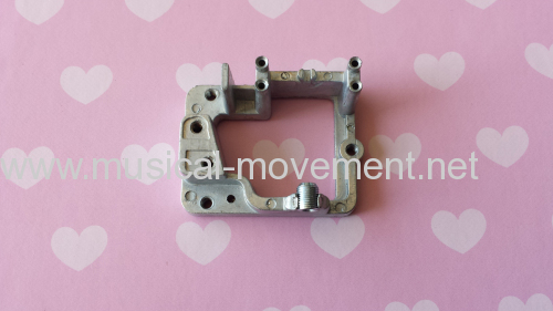 Crank Operated Music Box Mechanism Accessories Alloy Base