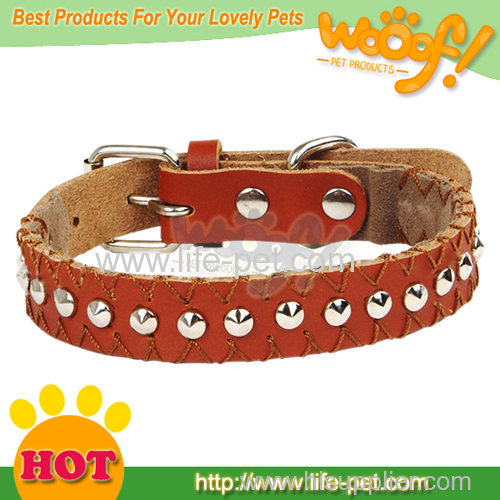 leather spiked collars for pets