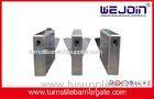 Stainless Steel Full-auto Access Control Flap Barrier Gate with Double Channel