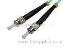 Black FTTH simplex ST Fiber Optic Connector with Ferrule , PC / UPC