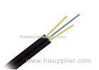 Single mode FTTH Drop Fiber Optic Cable with Steel Wire / FRP Strength Member