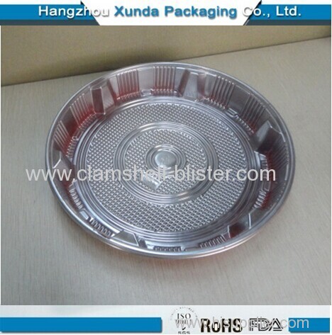 Blister tray clamshell plate