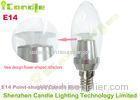 3200k High Lumen E14 LED Candle Bulbs 3 Watt With Transparent Glass Flower Reflectors