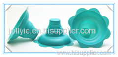 glossy blue color shave ice cup