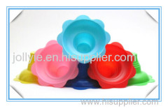 glossy blue color shave ice cup