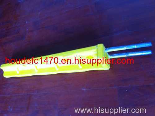 Inserted type anti-corrosion FRP composite material electric cable stand