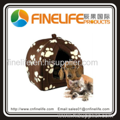 Dalmation Print Igloo Pet Dog Cat Hut With Removable Cushion