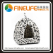 Dalmation Print Igloo Pet Dog Cat Hut With Removable Cushion