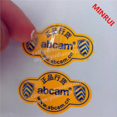 custom sticker water proof usage and adhesive label