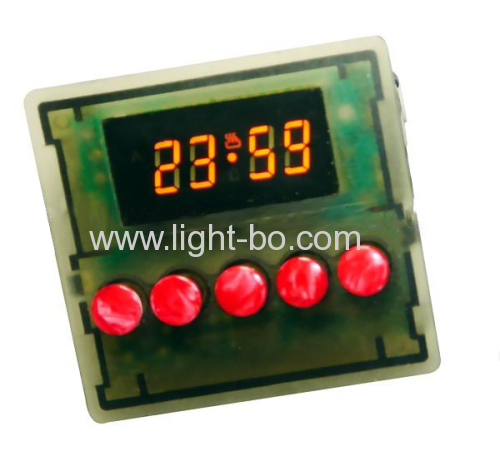 Personalizado de 4 dígitos 10 milímetros Super Green 7 Segment Display LED para controle Timer Forno