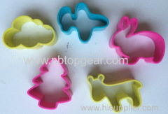 Tree cow rabbit plane cloud shape plastic cookie cutter biscuit mould