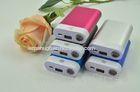 5200mAh Red Power Bank External Battery With LED Light For Mp3 / Mp4