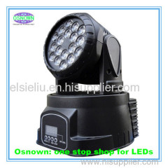 18 Pcs 1W/3W Mini LED Moving Head Wash Beam Light