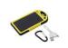 Li-Polymer Emergency Mobile Phone Charger , Yellow Multifunction LED Outdoor Power Bank