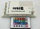 Three Circuit DC5V - 24V RGB LED Lighting Controller , LED Light Music Controllers