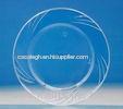 7" Round Plastic Clear Disposable Salad Bowls Food Grade For Fruit Salad