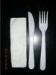 Eco Friendly Disposable Plastic Cutlery , Knife Fork And Napkin Kit