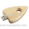 Heart Shape Wooden Thumb Drive , Ec-friendly Wooden USB Flash Drive 8GB with Large Print