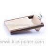 Turnover Compact Bamboo Wooden Thumb Drive , Eco-friendly Engraving Logo Custom USB Flash Drive