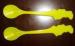 30mm Disposable Plastic Cutlery PS Yellow For Ice Cream Spoons