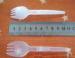 105mmx60mm Disposable Plastic Cutlery , White PP Folding Sporks